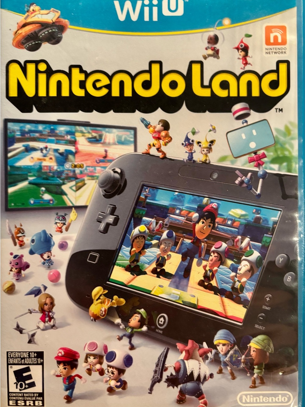 Nintendo Land Wii U Game Disc in Blue Like New